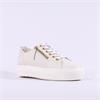 Paul Green Side Zip Platform Trainer - Ivory Leather